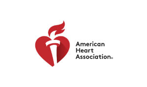 Andy & TJ Married with mics American heart association Logo