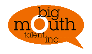Andy & TJ Married with mics Bigmouth Talent Logo